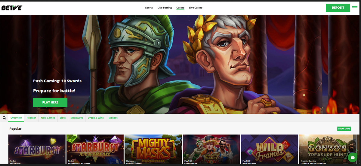 Betive-casino-main-page