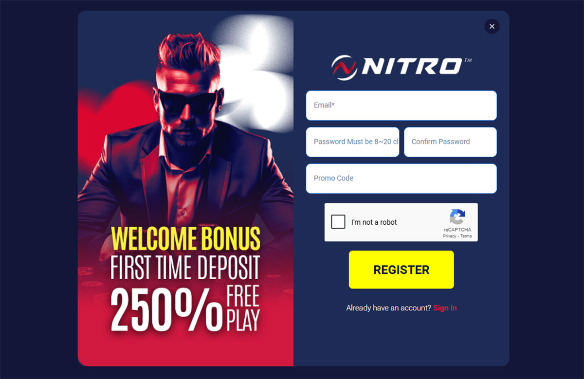 Nitrobetting-casino-registration-form