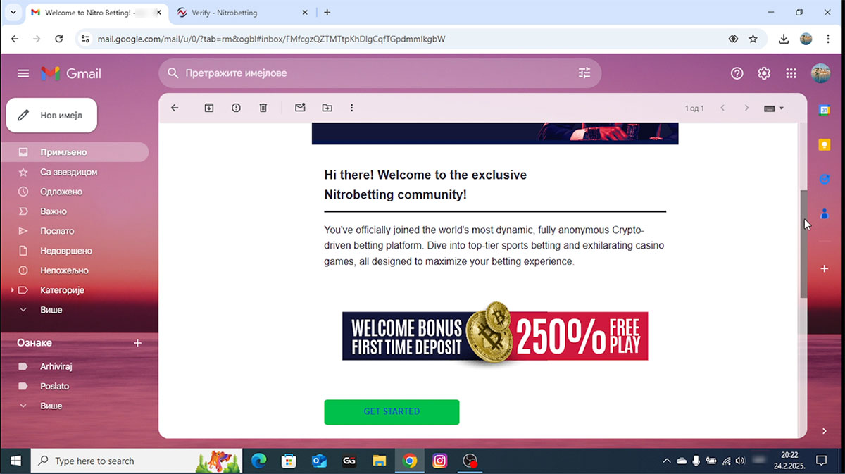 Nitrobetting-casino-confirmation-mail
