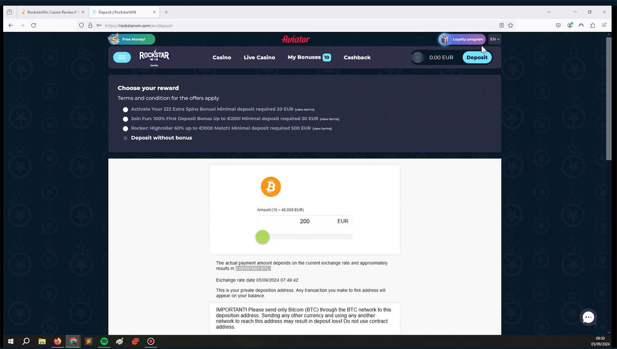 Rockstarwin-casino-deposit-amount
