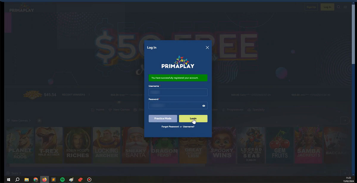 Primaplay-casino-successfully-registered