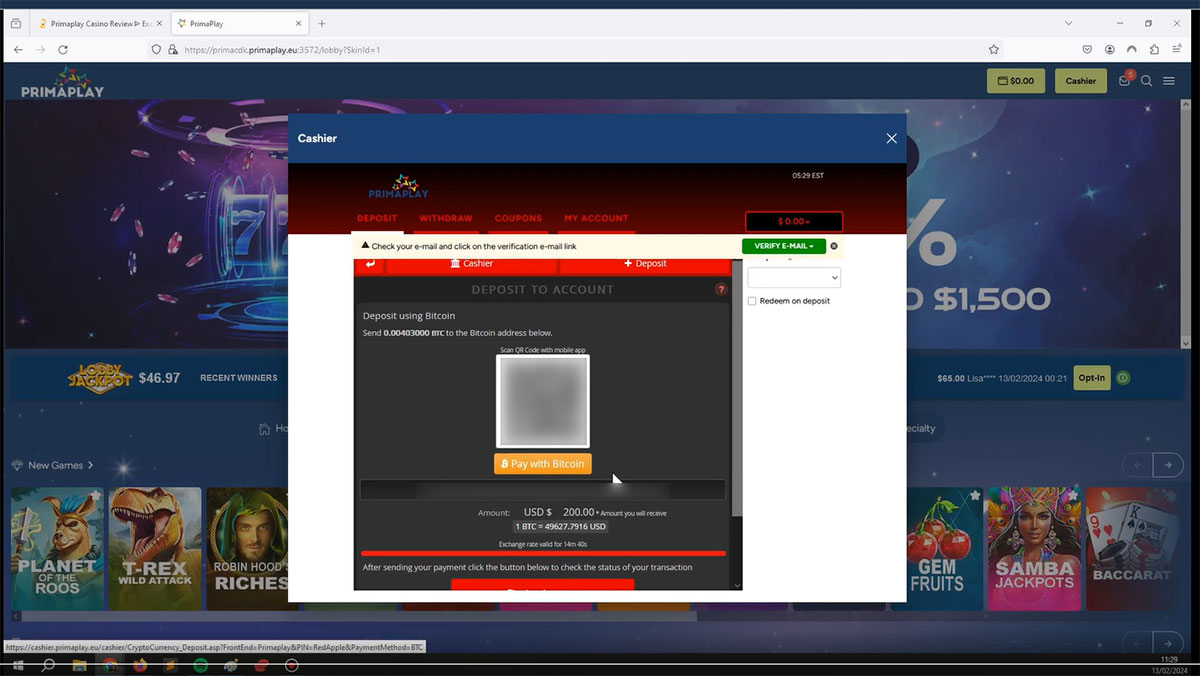 Primaplay-casino-deposit-in-btc