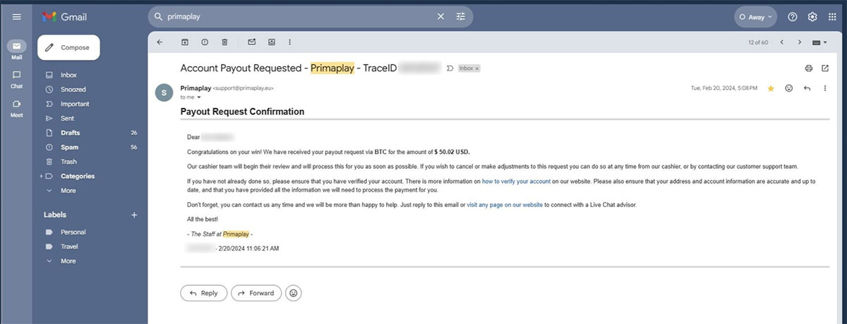 Primaplay-casino-withdrawal-request-received