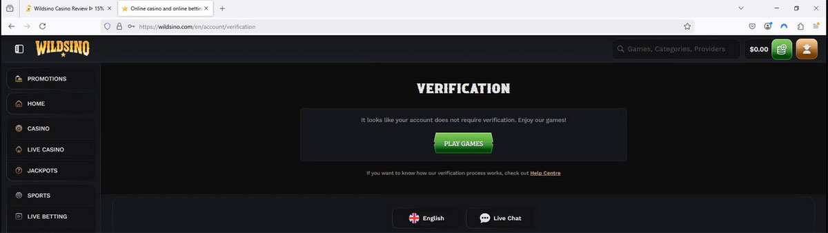 Wildsino-casino-no-verification-required