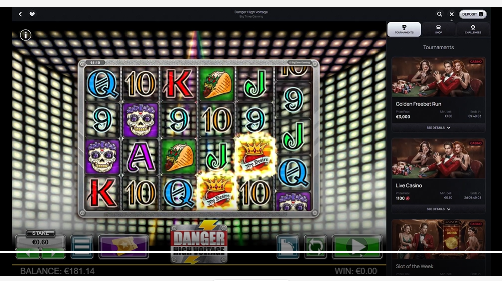 Casinova casino danger high voltage