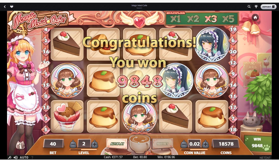 Casinova casino win 9848 coins