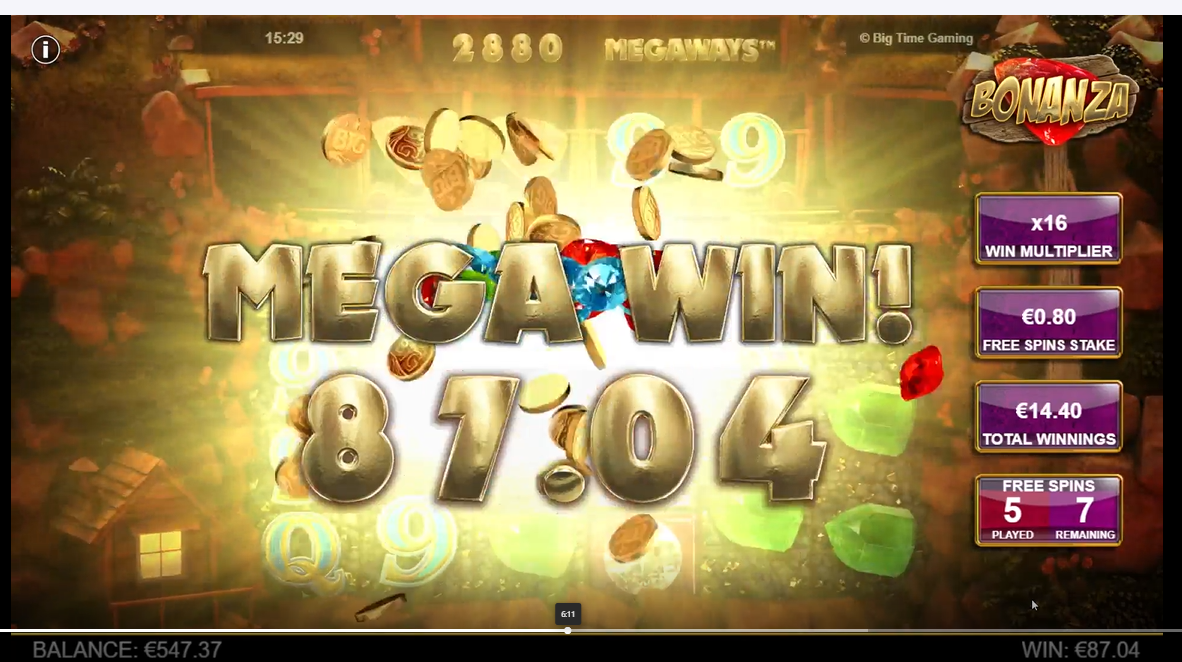 Neon54 Casino win 87