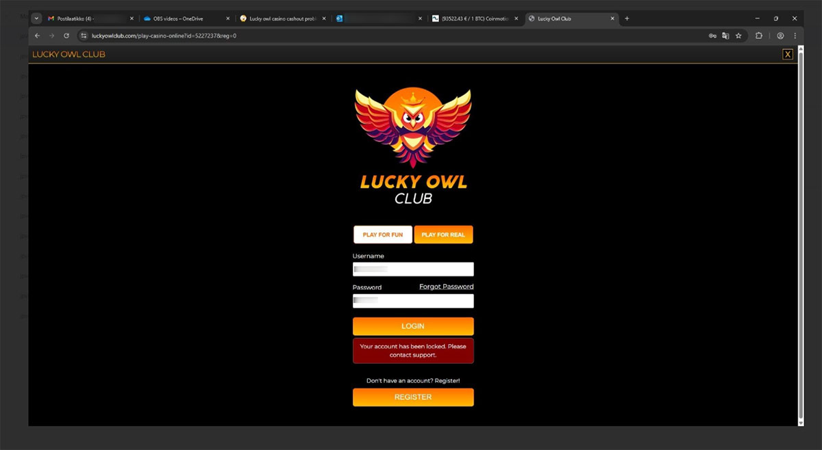 Lucky-Owl-Club-Casino-account-locked