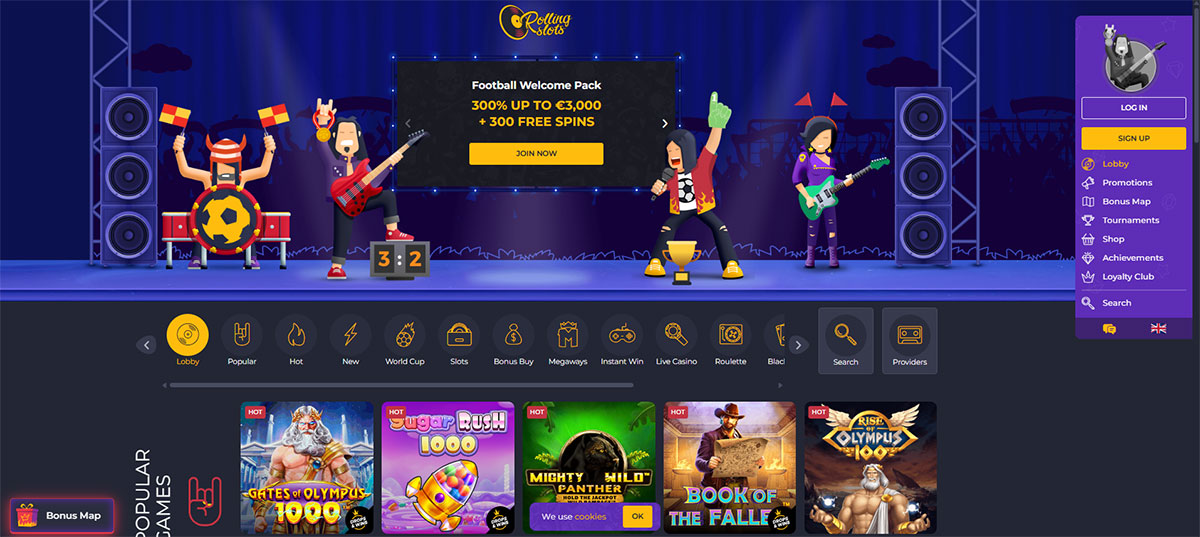 Rolling-slots-casino-main-page